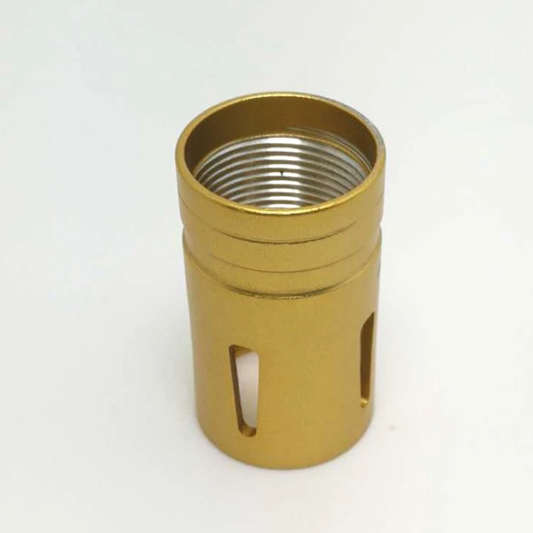 Surface Yellow Oxidation LED Flashlight Shell2